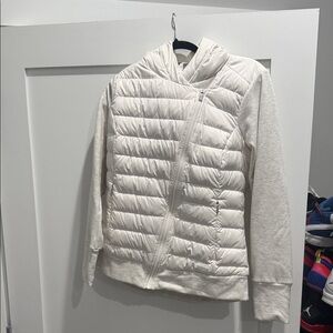 Athleta White Puffer Jacket